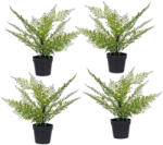 Bizzotto Set 4 plante artificiale verzi in ghiveci 38 cm (0171054deco)