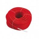 TIEMME Teava PEX alba 16 x2 mm colac L=50m - in protectie gofrata rosie (0800006)
