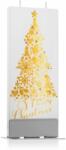 FLATYZ Holiday Gold Merry Christmas Tree lumanare 6x15 cm