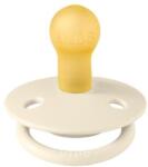 BIBS Suzeta Latex, tetina rotunda, 0 luni + Ivory, BIBS (1110216C)