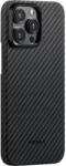 PITAKA MagEZ Case 4 Twill 1500D hátlaptok iPhone 15 Pro fekete-szürke (128970)