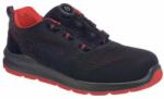 Portwest Compositelite Wire Lace Biztonsági Trainer S1P, piros/fekete, vel. 45