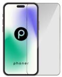 Phoner Master Clear Apple iPhone 15 Plus Tempered Glass kijelzővédő fólia felhelyező kerettel - coolmobile