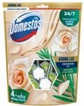 Domestos Toilet Freshener Block Aroma Lux White Rosebuds & Tea Tree Oil (4x55g) (8720182154286)