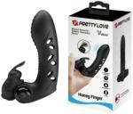 Pretty Love Vibrator Deget Vance Honey Finger 10 Moduri Vibratii, Silicon, Negru Vibrator