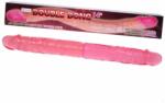 LyBaile Dildo Double Dong, PVC, Roz, 37.4 cm Dildo
