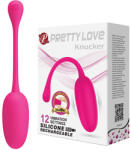 Pretty Love Ou Vibrator Knucker, 12 Moduri Vibratii, Silicon, USB, Roz
