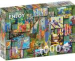 Enjoy Puzzle Enjoy din 1000 de piese - Colaj de pădure (Enjoy-2031) Puzzle