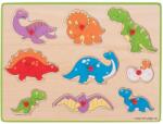Bigjigs Toys Inserție puzzle dinozauri (DDBJ257)