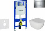 Geberit Duofix - Set pentru montare încastrată, toaletă Oudee și capac softclose, clapetă Sigma30, crom SANI11CA1121 (SANI11CA1121)