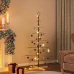vidaXL fekete fém karácsonyfa alap dekorációhoz 150 cm (359604)