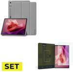 Tech-Protect Set Burkolat Tech-protect Smartcase Lenovo Tab P12 12, 7 Tb-370 Grey + Edzett üveg Hofi Glass Pro+ Lenovo Tab P12 12, 7 Tb-370 Clear