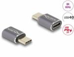 Delock Adaptor USB 4 type C 8K60Hz/4K144Hz 100W 40Gb T-M, Delock 60046 (60046)
