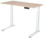 Liftor Magic, 118x60x1, 8 cm, Világos sorano tölgy/Fehér, állítható magasságú asztal