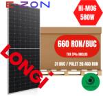 LONGi 580W HiMO6 Palet Panou solar Longi 580W, 17, 98 KW, 31 X Panou solar Longi 580W Hi-MO6 fotovoltaic monocristalin, LR5-72HTH 565 585M, 580W Taxa verde inclusa (LONGi580W-palet)