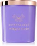 CRYSTALLOVE Crystalized Scented Candle Amethyst & Lavender lumânare parfumată 220 g
