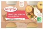 BabyBio Piure de fructe Bio, 2 x 130g, BabyBio