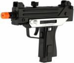 Teddies Pistol mitralieră, cu baterie, din plastic, cu sunet și lumină, negru (TD00850041)