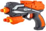 Teddies Pistol portocaliu pentru cartușe de spumă plastic + 5 buc cartușe portocalii (TD00850994)