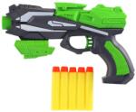 Teddies Pistol pentru gloanțe din spumă plastică + 5 buc gloanțe verzi (TD00850990)