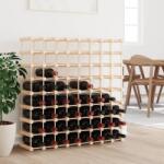 vidaXL tömör fenyőfa bortartó 72 palackhoz 90, 5x23x90, 5 cm (353753) - vidaxl