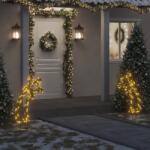 vidaXL karácsonyi hullócsillag fénydekoráció cövekekkel 115 LED 89 cm (357730)