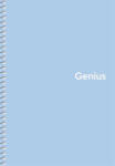 Shkolyaryk Publishing House Spirálfüzet, A5, kockás, 80 lap, PP borító, SHKOLYARYK "Genius Pastel", vegyes (SB806804K) - bestoffice