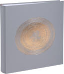 Exacompta fotóalbum (29x32cm, 60old, 300 fotó) pasztellszürke, arany mintás