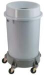 VEPA BINS Műanyag szemetes open top nyílással, 90 l, szürke