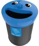VEPA BINS Smiley Face szemetes, 52 l, papír hulladékhoz, fekete/kék
