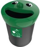 VEPA BINS Smiley Face szemetes, 52 l, élelmiszer-hulladékhoz, fekete/zöld