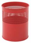 VEPA BINS Fém szemetes, felétől perforált, 10 l, piros