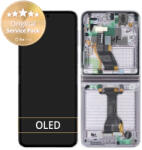 Samsung Galaxy Z Flip 5 F731B - LCD Kijelző + Érintőüveg + Keret (Lavender) - GH82-31828C, GH82-31827C Genuine Service Pack, Lavender