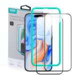 ESR Screen Protector 2x üvegfólia iPhone 15, fekete