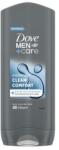 Dove Men + Care Hydrating Clean Comfort hidratáló tusfürdő testre, arcra és hajra 400 ml férfiaknak