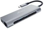 MediaRange Cablu adaptor multiport 7in1 MediaRange, USB C, Argintiu (MRCS510)
