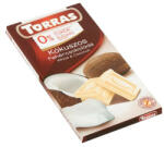 TORRAS táblás kókuszos fehércsokoládé hozzáadott cukor nélkül - 75g - kamraellato