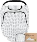 KeaBabies Есенно-зимно покривало за столче за кола KeaBabies - 0-13 kg, сиво (KB-WCSC-KIT)