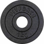 Fitforce Súlyzótárcsa 1kg Fekete 30mm Súlytárcsa