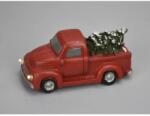  Vintage PickUp fenyőfával piros karácsonyi dekorációs autó (00537PIR)