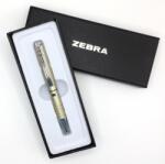 Zebra széthúzható golyóstoll, SL-F1 0, 7 metál ezüst, kék betéttel (BA115-S-BL)