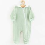 NEW BABY Baba muszlin kezeslábas kapucnival New Baby Comfort clothes zsálya színű - babyboxstore - 13 070 Ft