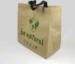  Be Natural PP nem szőtt anyagú többször használható bevásárlótáska, környezetbarát és mosható (400 + 2 x 100 x 400)