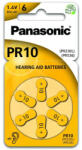 Panasonic PR10 cink-levegő hallókészülék elem 1, 4 V (6 db) (PR230-6LB)