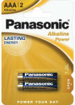 Panasonic AAA/mikro tartós alkáli elem 1, 5 V (2 db) (LR03APB-2BP)