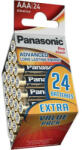 Panasonic AAA/mikro szuper tartós alkáli elem 1, 5 V (24 db) (LR03PPG-24PT)