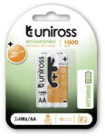 Uniross AA/ceruza akkumulátor 1, 2 V 1000 mAh (2 db/cs) (UH2AA1000)