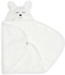 Jollein Pătură de înfășat din polar Iepuraș 100x105 cm Snow White Jollein (FBB0264)
