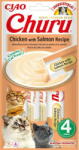 INABA Snack pentru pisică Churu pui cu somon 4x14 g (EU116)