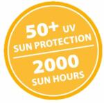 Madison Sun Wave aranysárga napernyő 270 x 150 cm (423727)